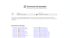 Desktop Screenshot of convertidor-monedas.com