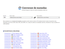 Tablet Screenshot of convertidor-monedas.com